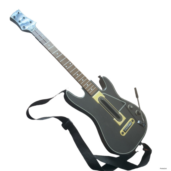 ✨Excellent✨Activision Guitar Hero Power Wireless Controller XBOX360 PS3 Black - Picture 1 of 5